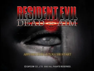 Resident Evil - Dead Aim screen shot title